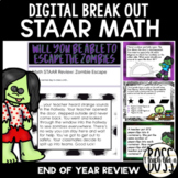 Digital Escape - Fourth Grade STAAR Math Review - Zombie Theme