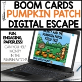 Digital Escape Pumpkin Patch Boom Cards No Prep 1st Grade 