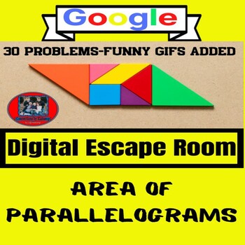 Preview of Digital Escape Room-5th Grade Math-Area of Parallelograms on Google™ Forms