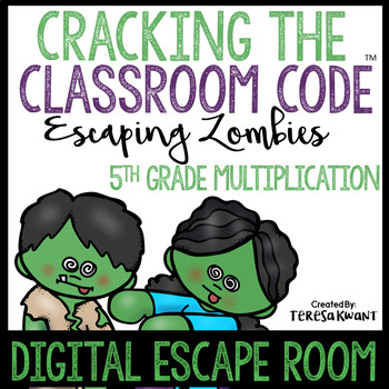 Preview of Digital Escape Room 5th Grade Math Multiplication | Distance Learning