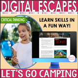 Digital Escape Room Activity Camping Theme - End of the Ye