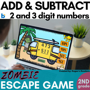 Preview of Digital Escape Room - Addition and Subtraction - 2 digit and 3 digit