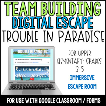 Preview of Digital Escape Room Team Building / Classroom Community Google Classroom