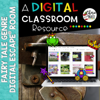 Preview of Digital EscapeⓇ Room Breakout Fairy Tale Genre Distance Learning