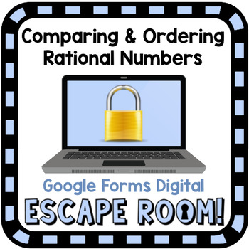 Preview of Digital Escape Room - Comparing and Ordering Rational Numbers - Google Forms