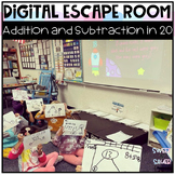 Addition and Subtraction Digital Math Game Escape Room