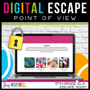 Preview of Point of View Activities RI.5.6 Analyze Multiple Accounts Digital Escape Room