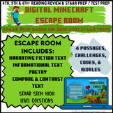 Digital Escape Room End of Year Reading Review & STAAR/Tes
