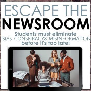 Preview of Digital Escape Room: Escape the Misinformation Newsroom, Real News vs Fake News