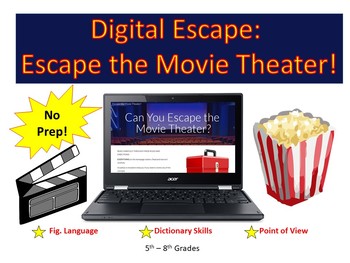 Preview of Digital Escape Room: Escape the Movie Theater!