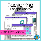 Factoring Review Escape Room Activity (Digital & Printable)