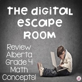Digital Escape Room Grade 4 Alberta Math Review Distance Learning