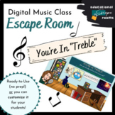 Digital Escape Room (MUSIC) | Ready-to-Play & Customizable