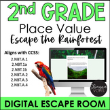 Digital Escape Room Math | 2nd Grade Place Value
