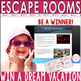 Digital Escape Room Math Activity - Win a Dream Vacation -