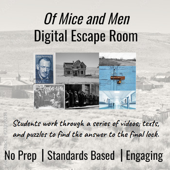 Preview of Digital Escape Room: Of Mice and Men