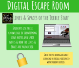 Digital Escape Room - Treble Clef - Intro to Lines and Spa
