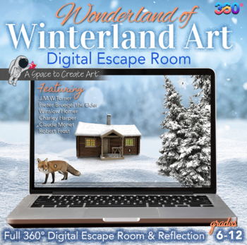 Preview of Digital Escape Room - Winterland Art Digital Escape - JMW Turner & Robert Frost