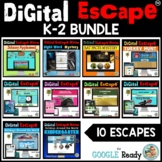 Digital Escape™  Rooms BUNDLE Kindergarten - 2nd Grade | G