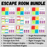 Geometry Digital Escape Rooms - Google Forms - Bundle