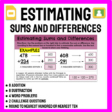Digital Estimating Sums and Differences with Rounding Goog