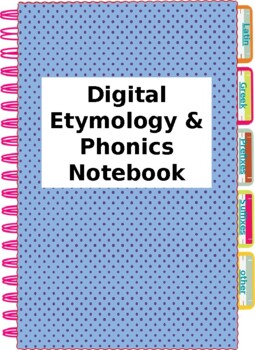 Preview of Digital Morphology, Etymology, and Phonics Book