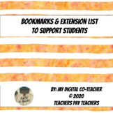 Digital Executive Functioning - Student List of Bookmarks 