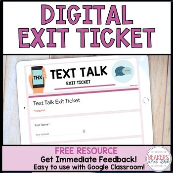 Preview of Digital Exit Ticket FREE