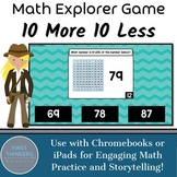 Ten More Ten Less Google Slides PowerPoint Digital Resources Math Games