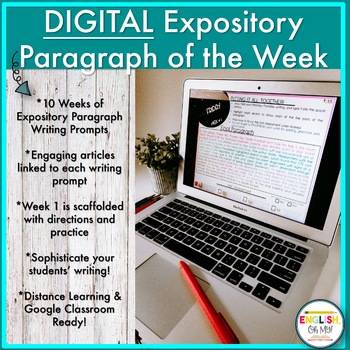 Preview of Expository Writing Paragraph of the Week, Informational Writing | Digital