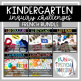 Digital FRENCH Kindergarten Inquiry-Based Challenges Bundle