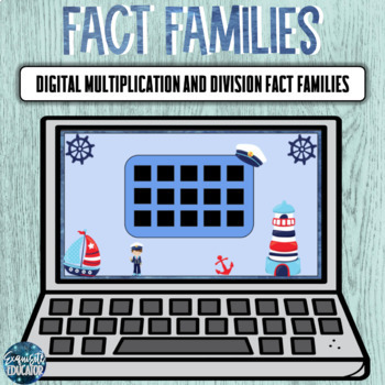 Preview of Digital Fact Families Task Cards