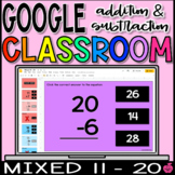 Digital Fact Fluency Add and Subtract Mixed 11 - 20 | Goog