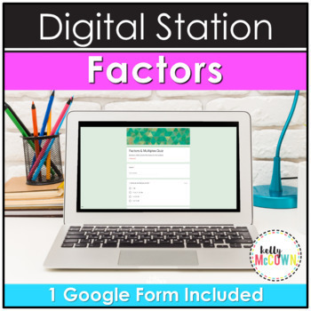 Preview of Digital Factors and Multiples Activities for Google Forms