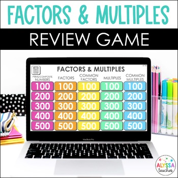Preview of Digital Factors and Multiples Review Game
