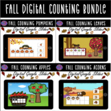 Digital Fall Counting Bundle Numbers 1-20 Kindergarten, PreK, 1st