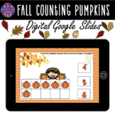 Digital Fall Counting Pumpkins Numbers 1-20|Google Slides|