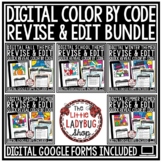 Digital Fall, Winter, Spring Color By Code Grammar, Revise