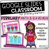 Digital February Math and ELA Review 