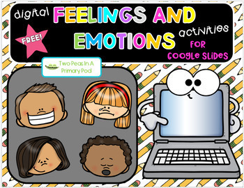 Preview of Digital Feelings and Emotions - Activities for Google Slides
