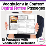 Digital Fiction Context Clues Reading Passages and Activit
