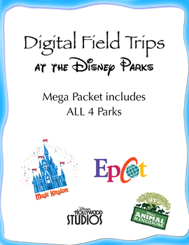 Preview of Digital Field Trip - Disney Park - Mega Packet (4 park digital field trip)