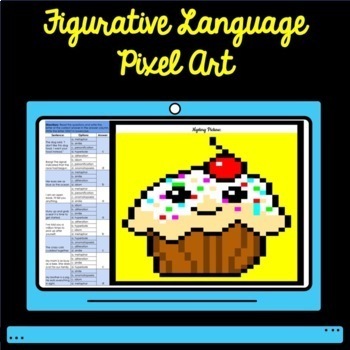 Preview of Digital Figurative Language Pixel Art Mystery Picture