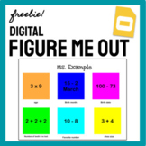 Digital Figure Me Out/ Math About Me - Math Freebie