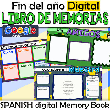 Preview of Digital Fin del Año libro de memorias - SPANISH Digital Memory Book