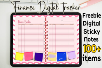 Preview of Digital Finance 1 Pages , Freebie Sticky Notes 100+