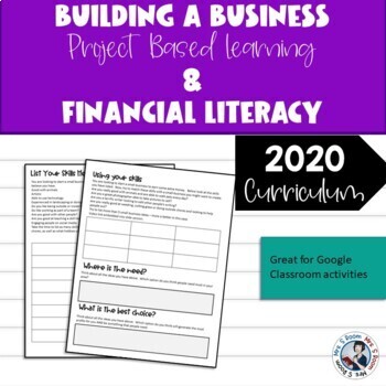 Preview of Digital Financial Literacy Starting a Business (Ontario Math Curriculum 2020)