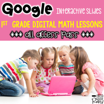Preview of Digital First Grade Math Activity Bundle For Google Drive & Google Classroom