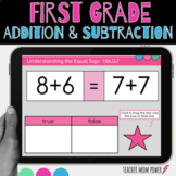Digital First Grade Math: Addition & Subtraction {Google Slides}
