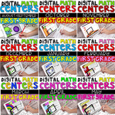 Digital First Grade Math Centers BUNDLE includes 117 CENTE